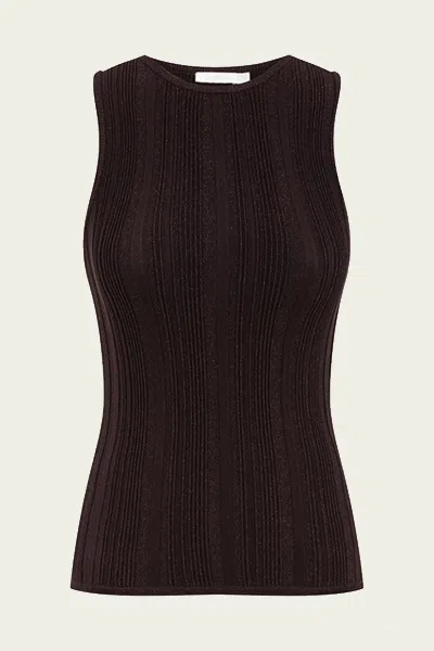 Zimmermann Lucky Metallic Racer Tank Top