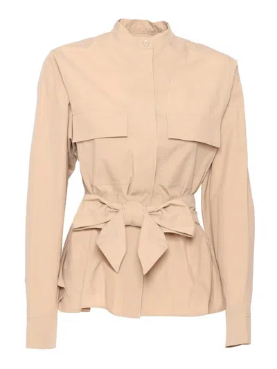 Shop Weekend Max Mara Jacket In Beige