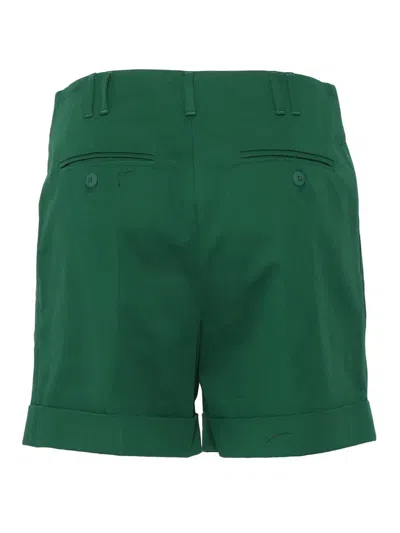 Max Mara Studio Shorts In Green