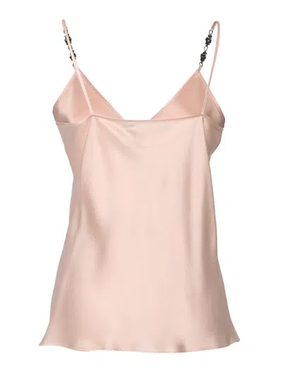 Max Mara Top-woven Waistcoat With Decorative Embellishments And Lustrous Finish In White