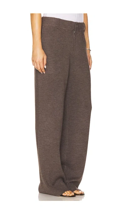 Aya Muse Knit Trousers In Taupe