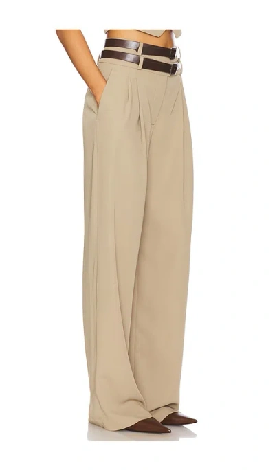 Camila Coelho Jila Pant In Beige,tan