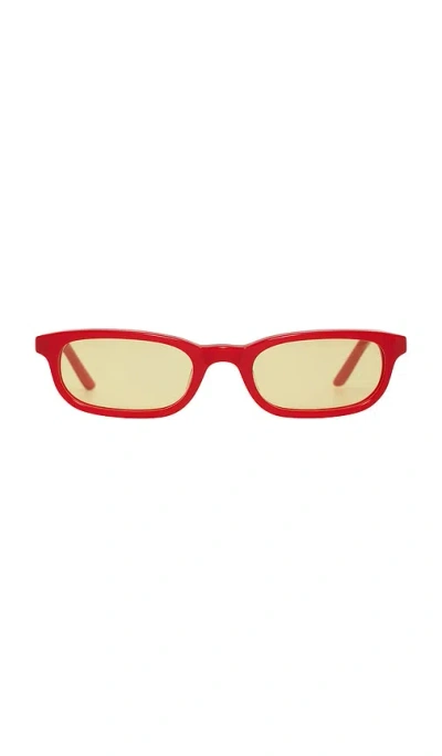Bru Eyewear Flossie Wayfarer Sunglasses In Red