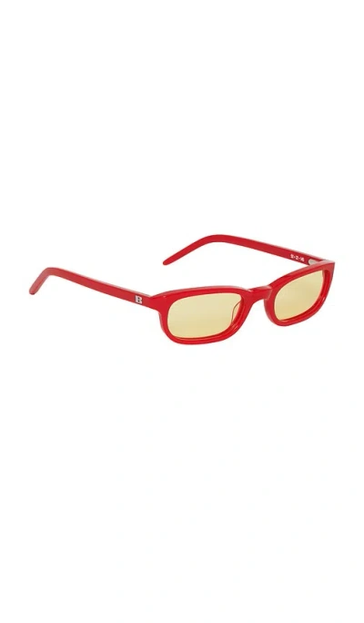 Bru Eyewear Flossie Wayfarer Sunglasses In Red