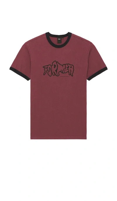 Former Vanish Ringer Tee In Red