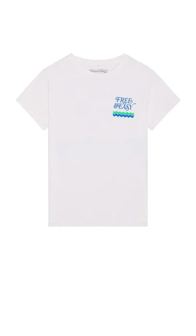 Free And Easy Cool Breeze Tee In White