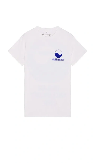 Free And Easy Lifesaver Tee In White