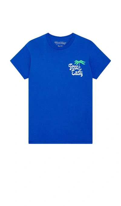 Free And Easy Shady Tee In Blue