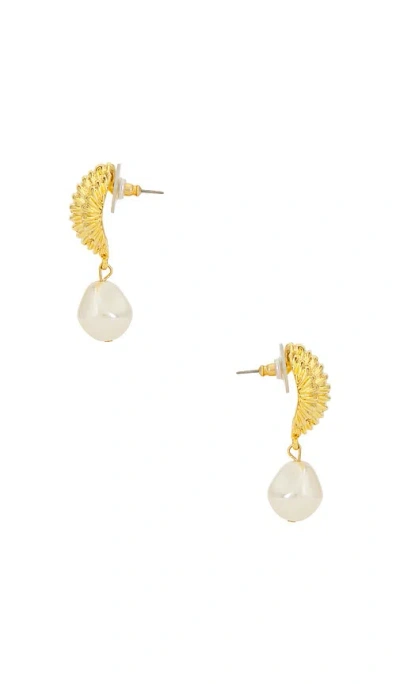 Jennifer Behr Asha Earrings In Ivory