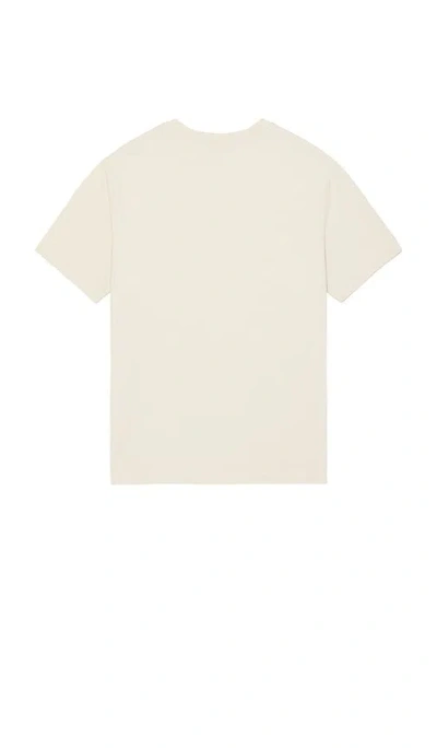 Frame Abstract Wave Graphic Short In Sand Beige Print In Green