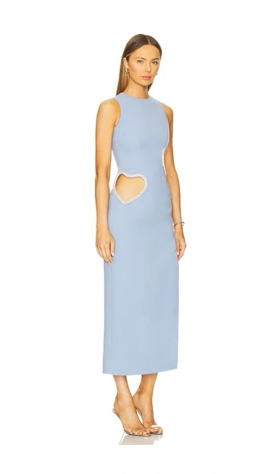 Marianna Senchina First Kiss Midi Dress In Blue
