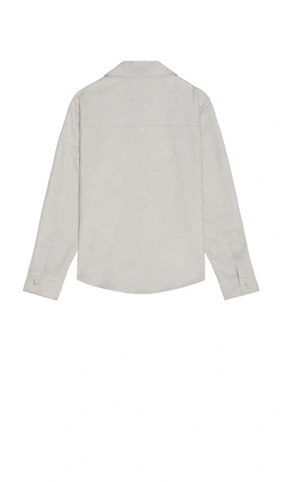 Krost Eco Button Up Shirt In Grey