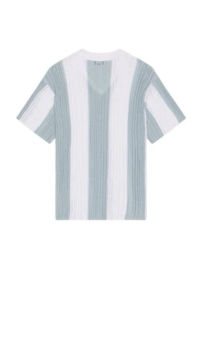 Krost Oversized Soccer Jersey In White,baby Blue