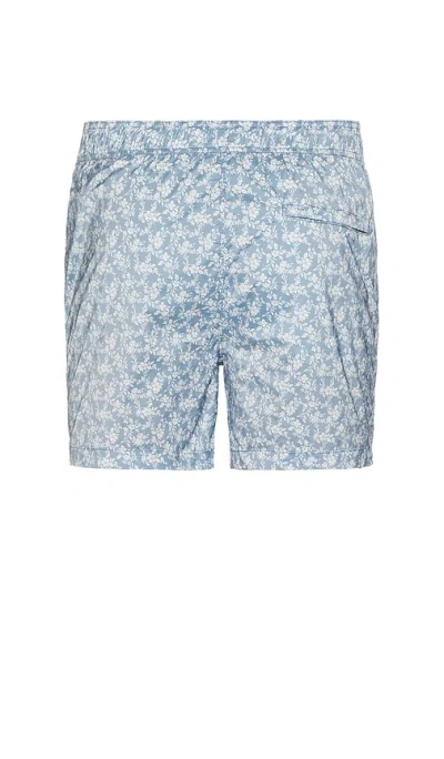 Onia Charles Swim Trunks 5 Baby Blue Multi In Blue