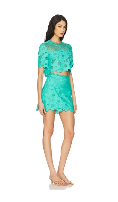 Saylor Seta Dress In Green