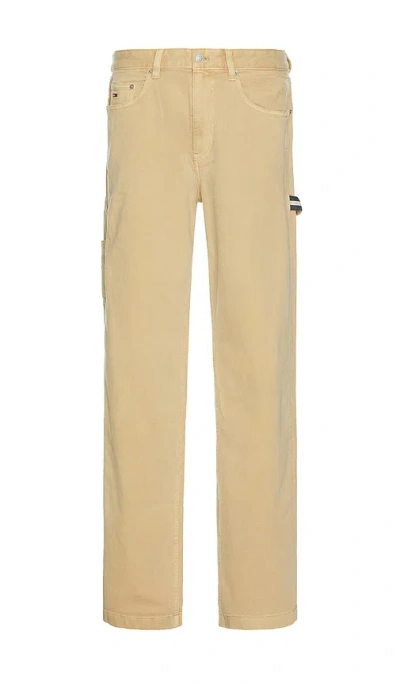 Tommy Jeans Jaimie Canvas Carpenter Pant In Tan