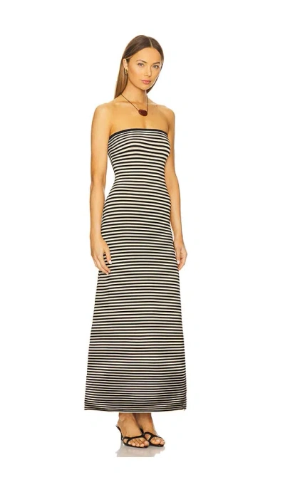 Shop The Wolf Gang Sunmor Knit Maxi Dress In Black