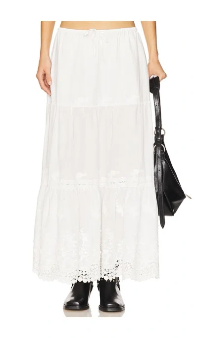Weworewhat Midi Pull On Skirt In Ivory