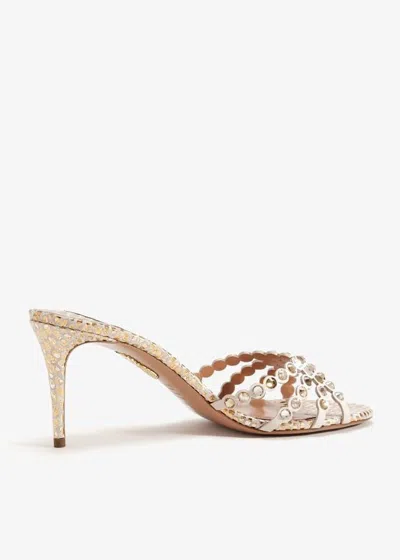 Aquazzura Tequila Studded Open Toe Mules
