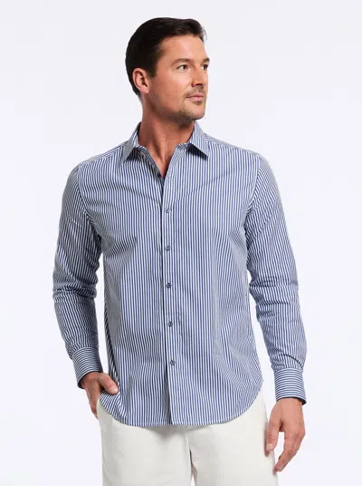 Robert Graham Greenwich Long Sleeve Button Down Shirt In Navy