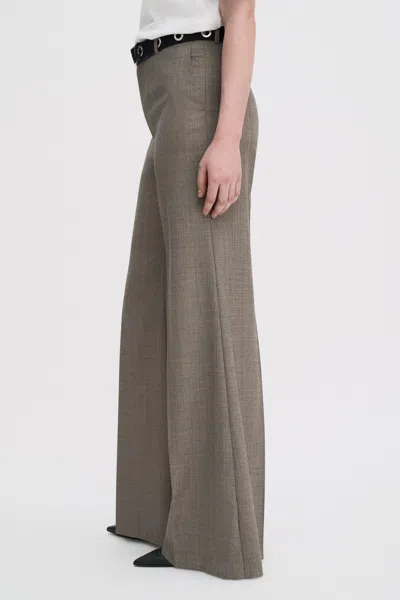 Filippa K Wool Blend Flare Trousers In Beige