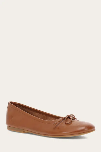 The Frye Company Frye Emma Ballet Flats In Dark Latte