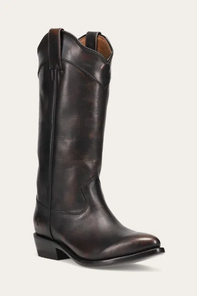 The Frye Company Frye Billy Daisy Pull On Tall Boots In Black