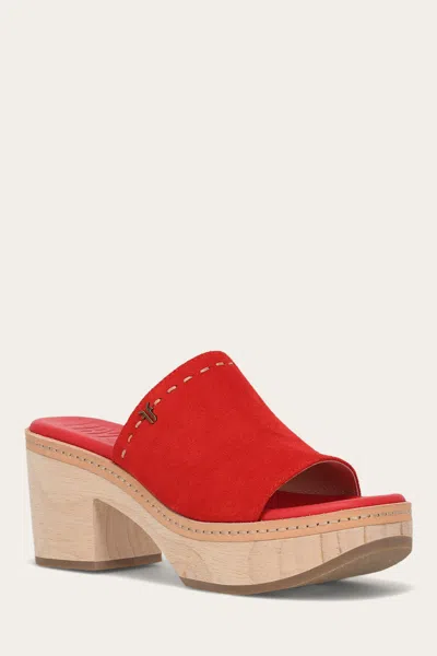 The Frye Company Frye Hazel 2 Slide Sandals In Red