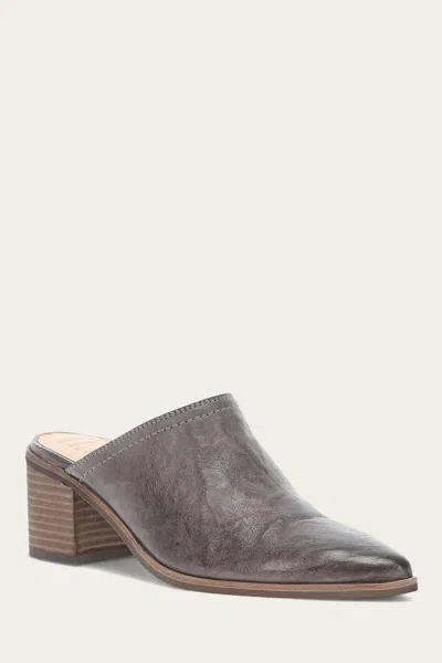 The Frye Company Frye Sadie Mule In Steel