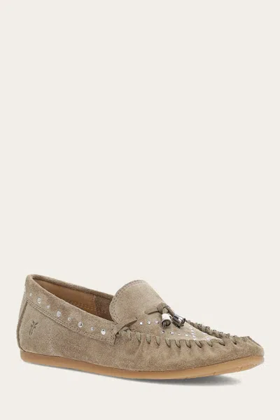 The Frye Company Frye Naya Stud Moc Loafers In Eucalyptus