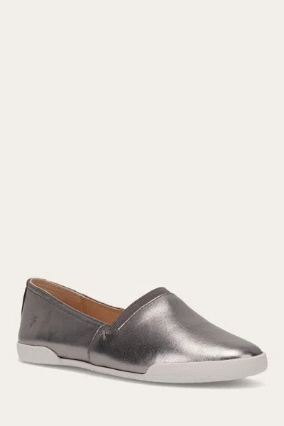 The Frye Company Frye Melanie Slip On Flats In Dark Pewter