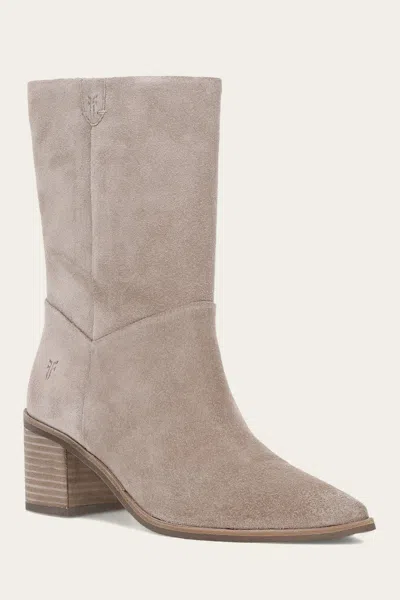 The Frye Company Frye Sadie Softy Mid Boots In Taupe
