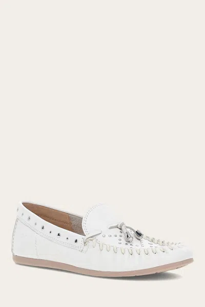 The Frye Company Frye Naya Stud Moc Loafers In White