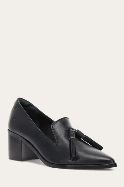 The Frye Company Frye Sadie Venetian Tassel Loafers In Black