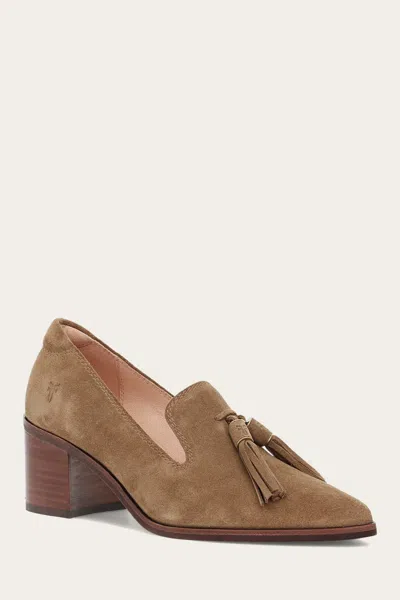 The Frye Company Frye Sadie Venetian Tassel Loafers In Almond