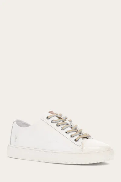 The Frye Company Frye Astor Cap Toe Low Lace Sneaker In White