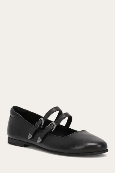 The Frye Company Frye Carson Multi Mary Jane Flats In Black