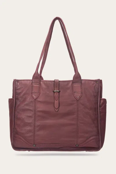 The Frye Company Frye Campus Tote In Burgundy
