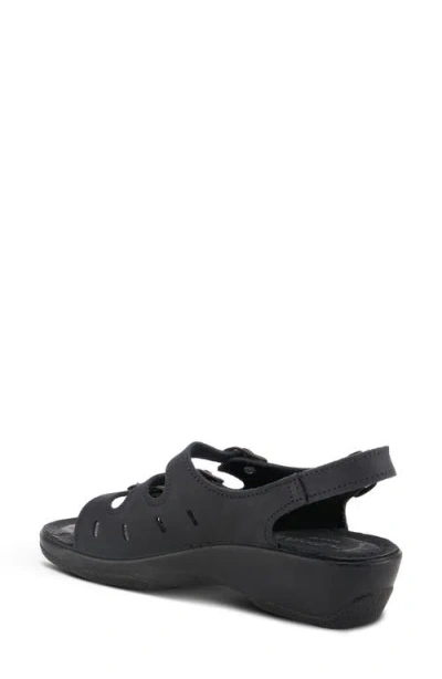 Flexus By Spring Step Willa Multistrap Slingback Sandal In Black