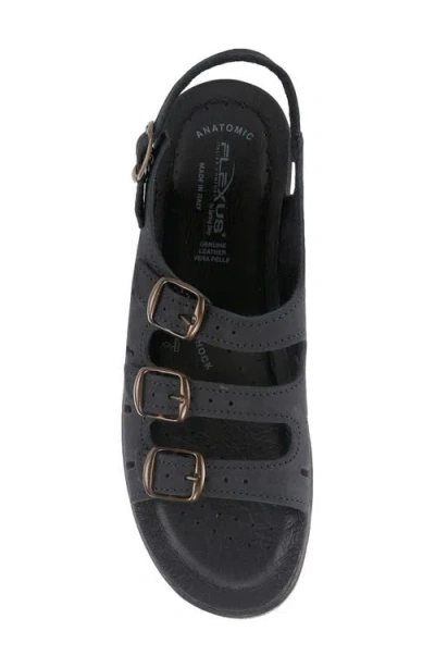 Flexus By Spring Step Willa Multistrap Slingback Sandal In Black