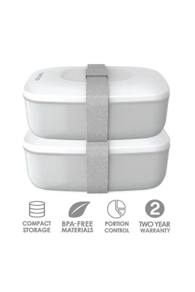 Bentgo 2-pack Of Classic All-in-one Stackable Lunch Box Solution In Gray