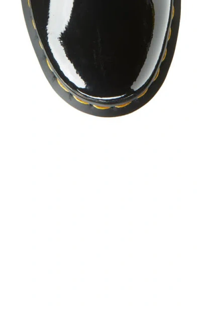 Dr. Martens' 1460 W 8 Eye Boot In Black Patent Leather