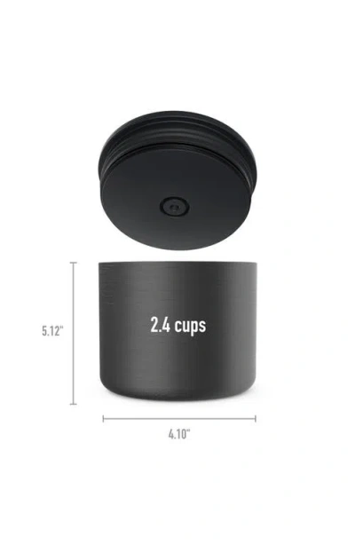 Bentgo Stainless Steel Insulated Food Container In Carbon Black