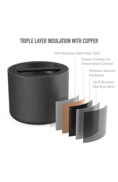 Bentgo Stainless Steel Insulated Food Container In Carbon Black