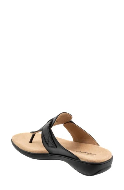 Trotters Robin Flip Flop In Black
