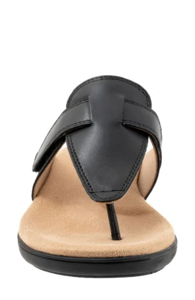 Trotters Robin Flip Flop In Black
