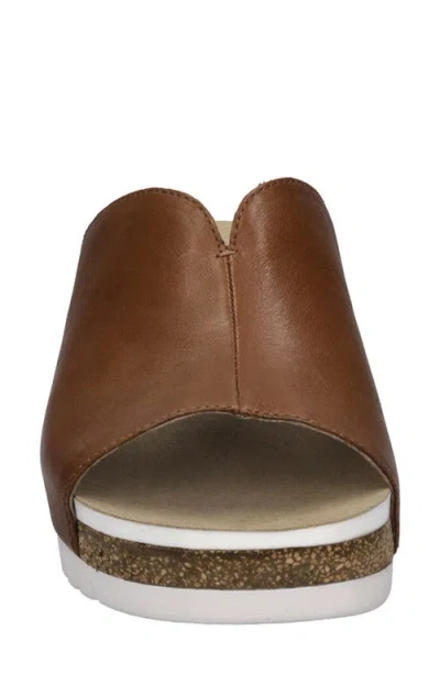 Josef Seibel Quinn 01 Wedge Sandal In Cognac