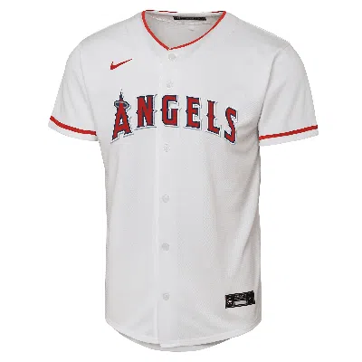 Nike Trout Mike Los Angeles Angels Big Kids'  Mlb Replica Jersey In White