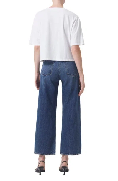Agolde Ren Rigid High-rise Wide-leg Jeans In Control