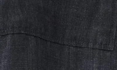 Eileen Fisher Stand Collar Organic Linen Jacket In Graphite